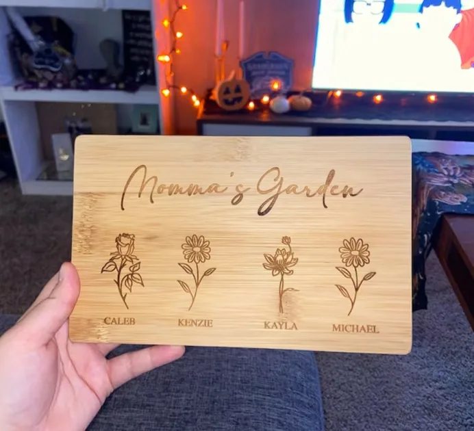 Birthday Gift For Mom Personalized Cutting Board